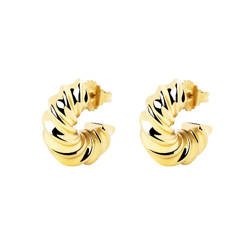 Twist Gold Earrings