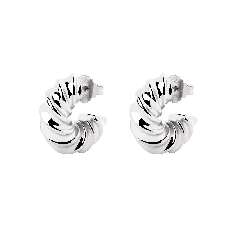 Twist Silver Earrings