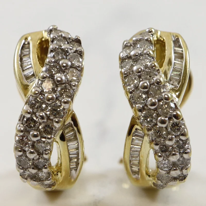 Twisted Diamond Clip Earrings | 0.66ctw |