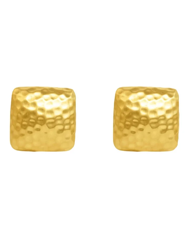 Women's Nomad Square Clip Earrings In Gold