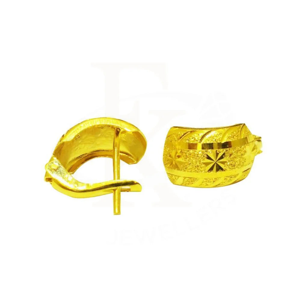 Gold Clip Earrings 18KT - FKJERN1378