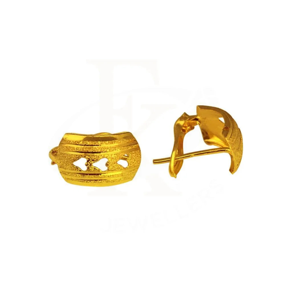 Gold Clip Earrings 18KT - FKJERN1627