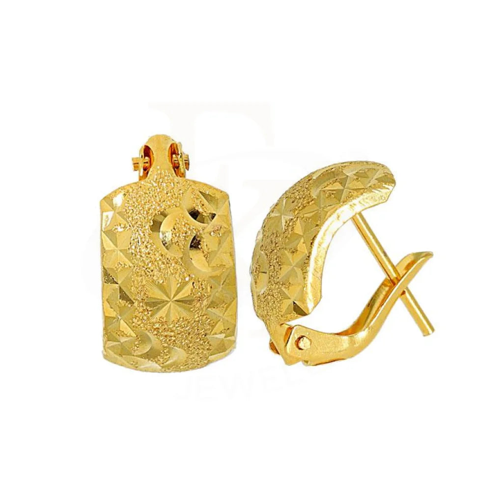 Gold Clip Earrings 18KT - FKJERN1769