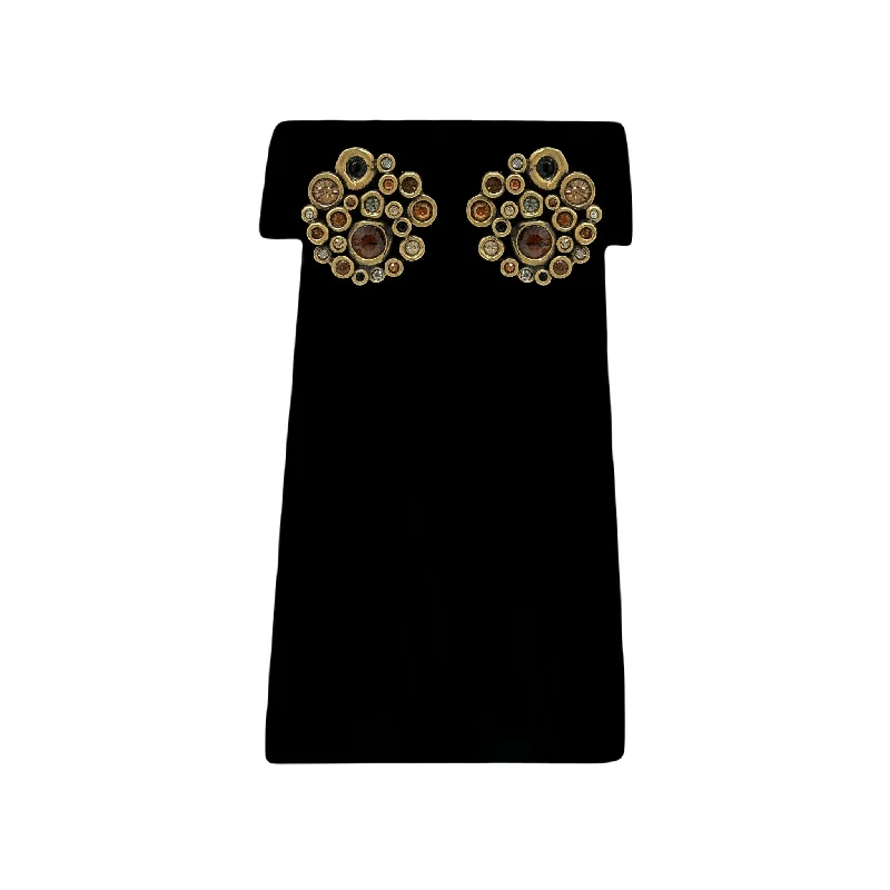 Patricia Locke Orlando Clip Earrings in Gold Tweed