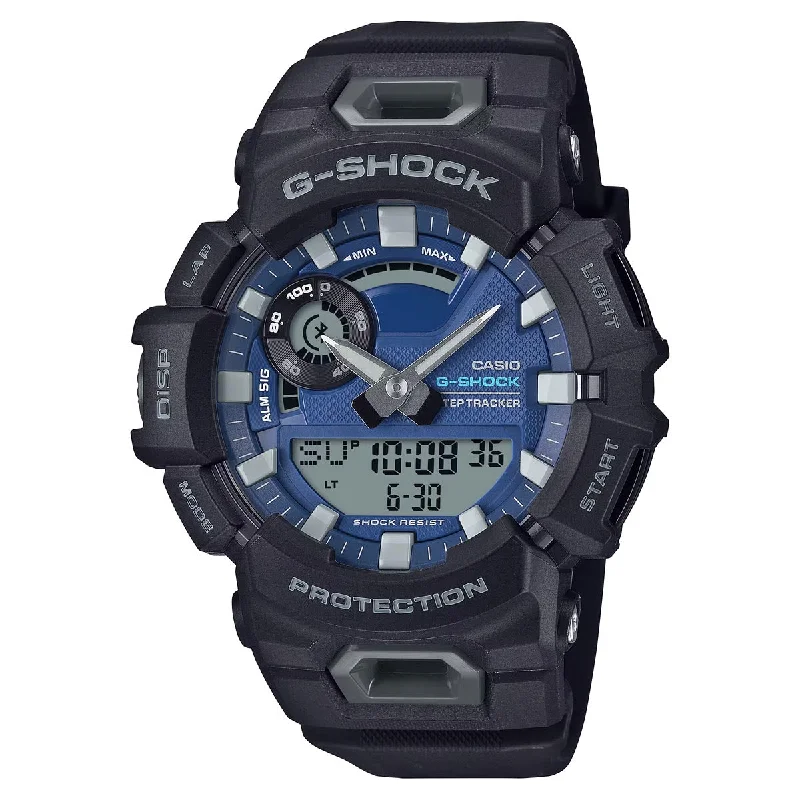 G-Shock GBA-900 Series Mens Watch with Blue Dial and Black Urethane Strap (quartz movement)