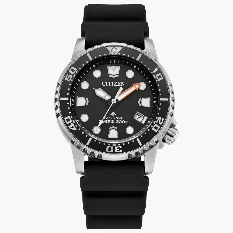 Citizen Promaster Dive Womens Watch with Black Dial and Black Polyurethane Strap (eco drive movement)