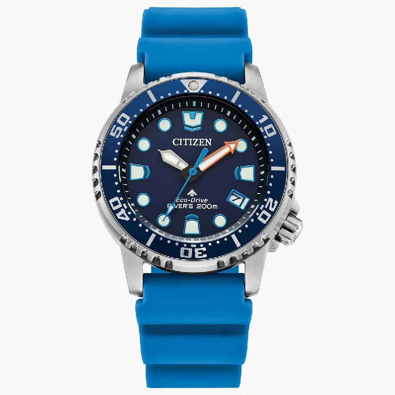 Citizen Promaster Dive Womens Watch with Blue Dial and Blue Polyurethane Strap (eco drive movement)