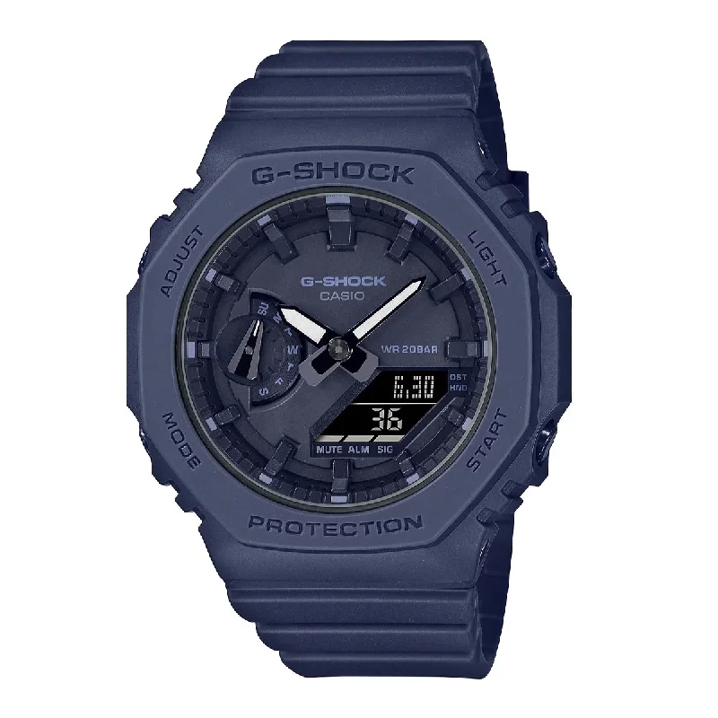 G Shock Womens Watch with Navy Dial and Navy Resin Strap (quartz movement)