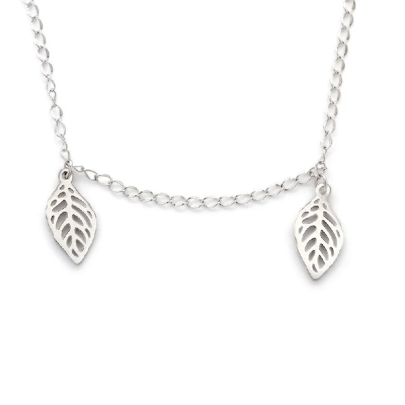 Stainless Steel Leaf Necklace