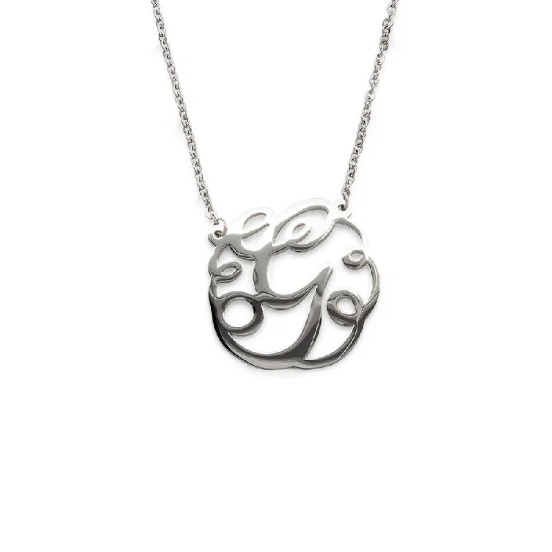 Stainless Steel Necklace Initial - G