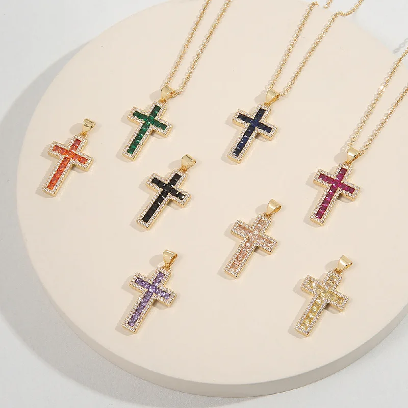 Wholesale Copper Cross Pendant Necklace