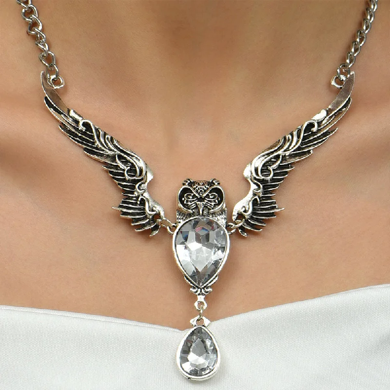 Wholesale Owl Pendant Alloy Necklace